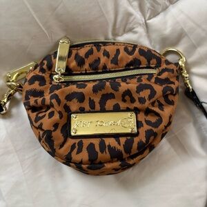 Betsey Johnson Wild Leopard Crossbody Bum Bag